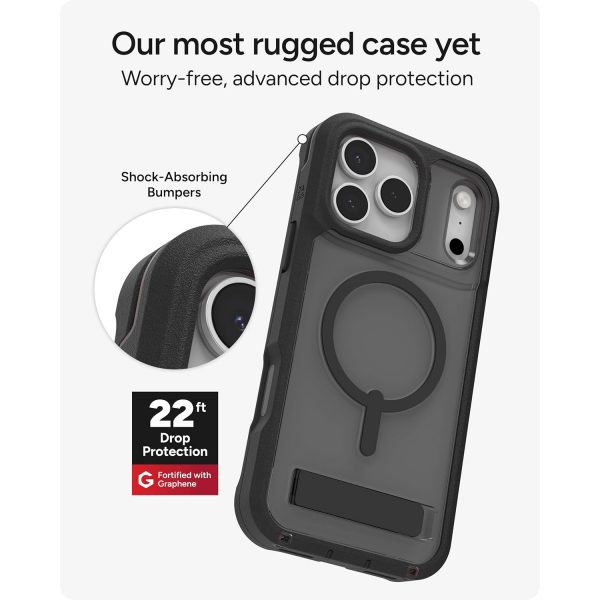 ZAGG Apple iPhone 17 Pro Rainier Klf-Smoke Black