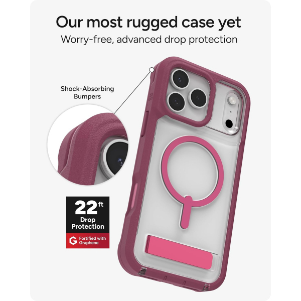ZAGG Apple iPhone 17 Pro Rainier Klf-Red Black Cherry