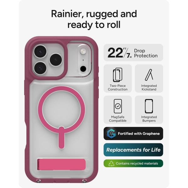 ZAGG Apple iPhone 17 Pro Rainier Klf-Red Black Cherry