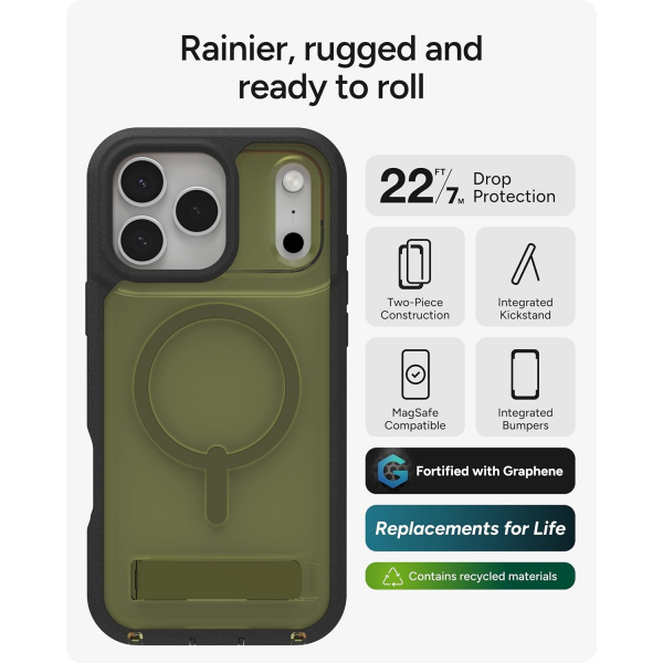 ZAGG Apple iPhone 17 Pro Rainier Klf-Green Sea Kelp