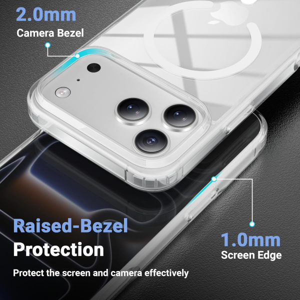 Temdan Apple iPhone 17 Pro Max effaf Klf -Transparent