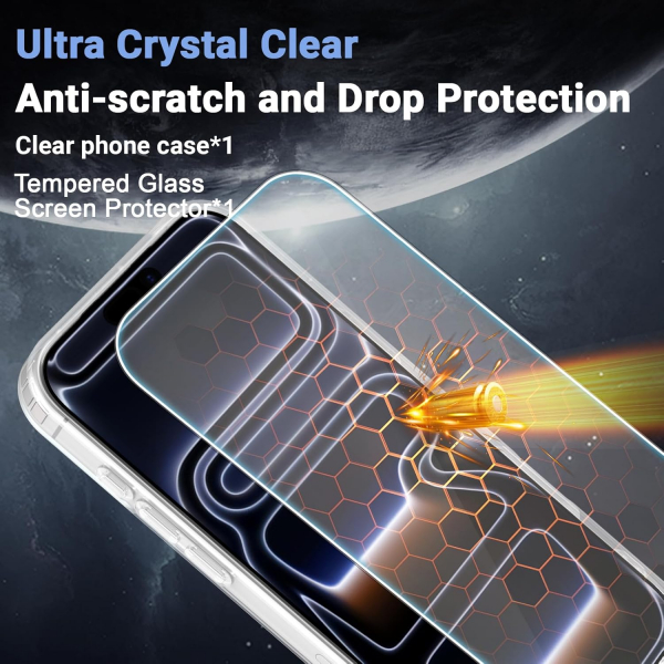 Temdan Apple iPhone 17 Pro Max effaf Klf -Transparent