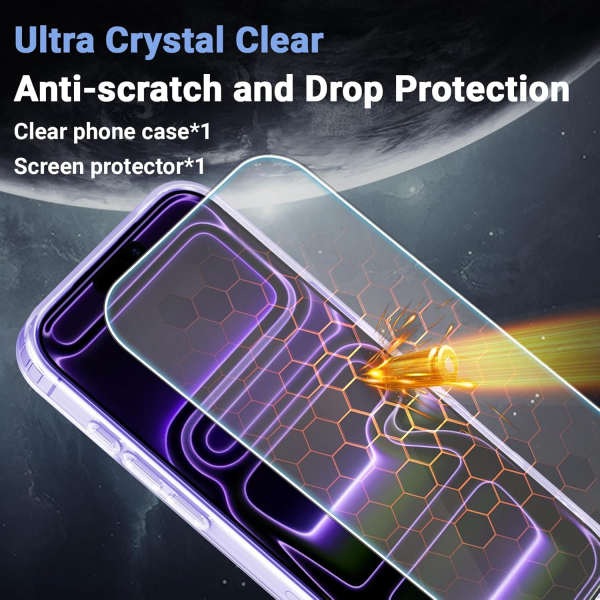 Temdan Apple iPhone 17 Pro Max effaf Klf -Purple