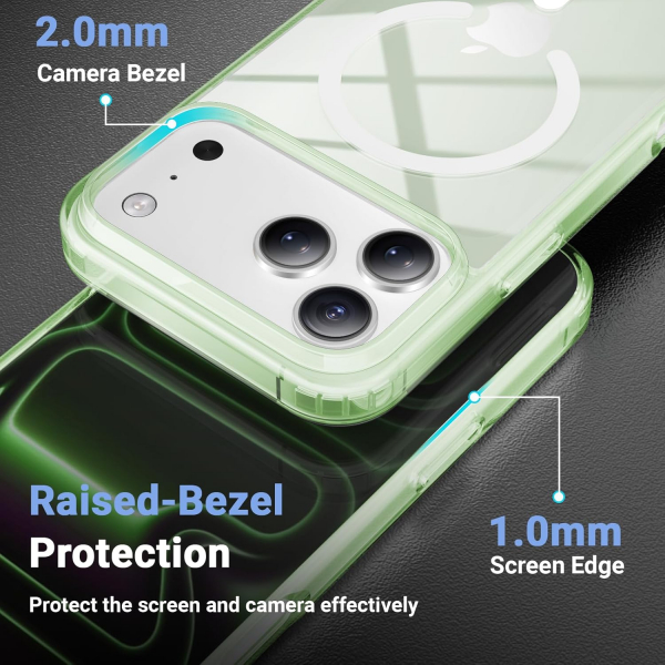 Temdan Apple iPhone 17 Pro Max effaf Klf -Green