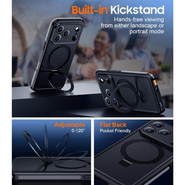 Temdan Apple iPhone 17 Pro Su Geirmez Mag Klf 