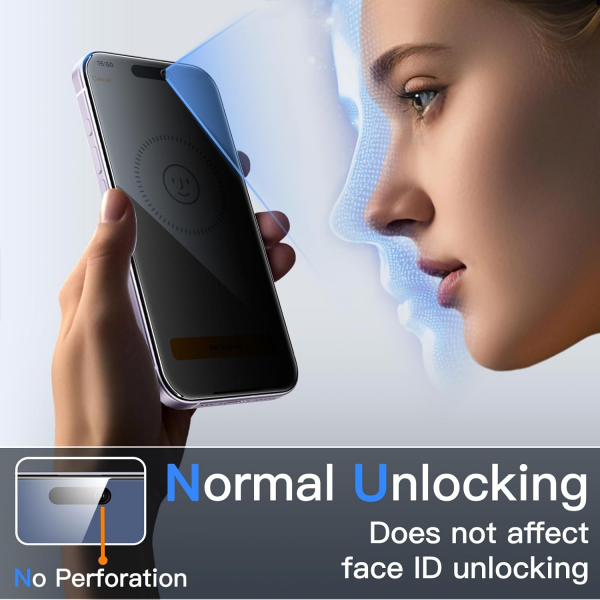 JETech iPhone 17 Pro Max Privacy Ekran Koruyucu(2 Adet)
