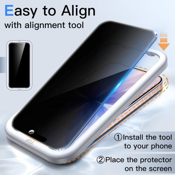 JETech iPhone 17 Pro Max Privacy Ekran Koruyucu(2 Adet)