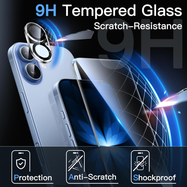 JETech Apple iPhone 17 Pro Max Ekran Koruyucu (2 Adet)