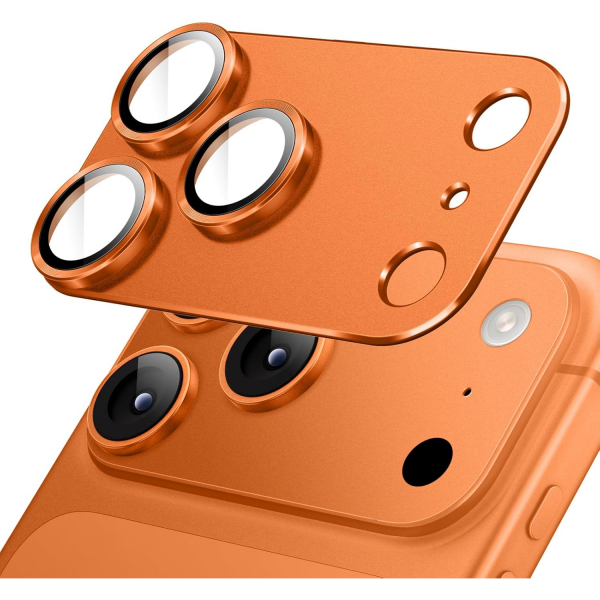 JETech Apple iPhone 17 Pro Max Kamera Koruyucu-Orange