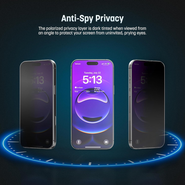 Magglas iPhone Air Privacy Ekran Koruyucu(2 Adet)
