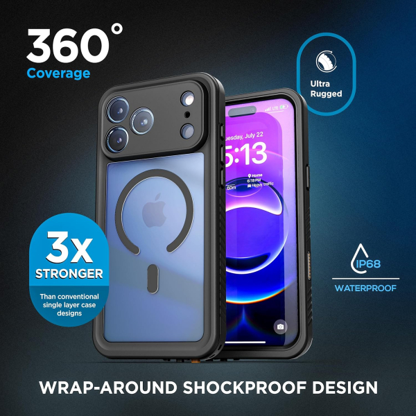 ENCASED Apple iPhone 17 Pro Max Su Geirmez Klf