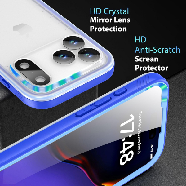 SPORTLINK Apple iPhone 17 Pro Max Su Geirmez Klf-Blue