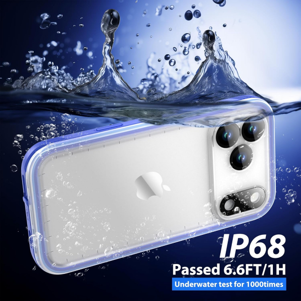 SPORTLINK Apple iPhone 17 Pro Max Su Geirmez Klf-Blue