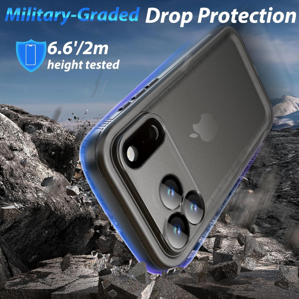 SPORTLINK Apple iPhone 17 Pro Max Su Geirmez Klf-Black
