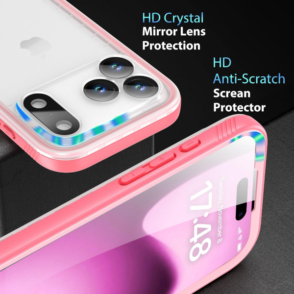 SPORTLINK Apple iPhone 17 Pro Max Su Geirmez Klf-Pink