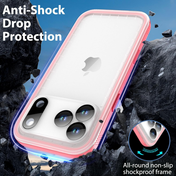 SPORTLINK Apple iPhone 17 Pro Max Su Geirmez Klf-Pink