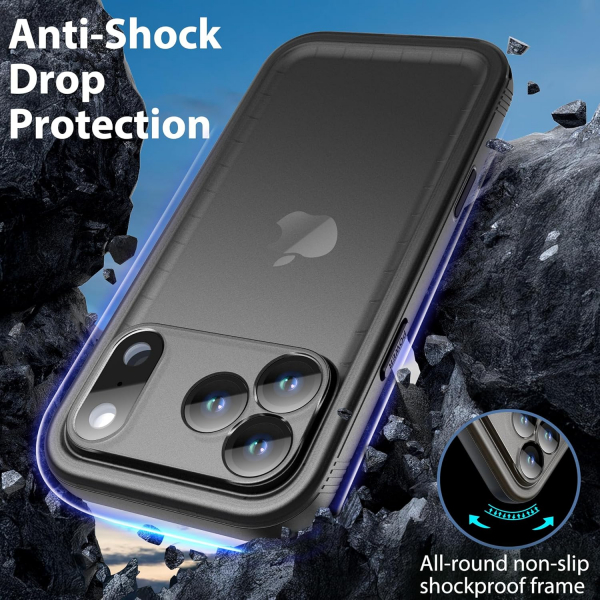 SPORTLINK Apple iPhone 17 Pro Max Su Geirmez Klf-Black
