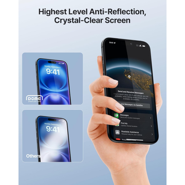 Whitestone iPhone 17 ProMax Dome Ekran Koruyucu(2 Adet)