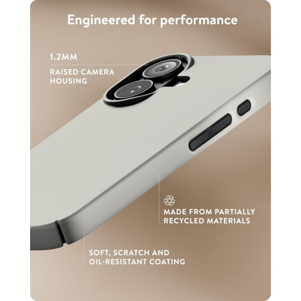 Mous Apple iPhone 16 Plus Slim Klf-Stone