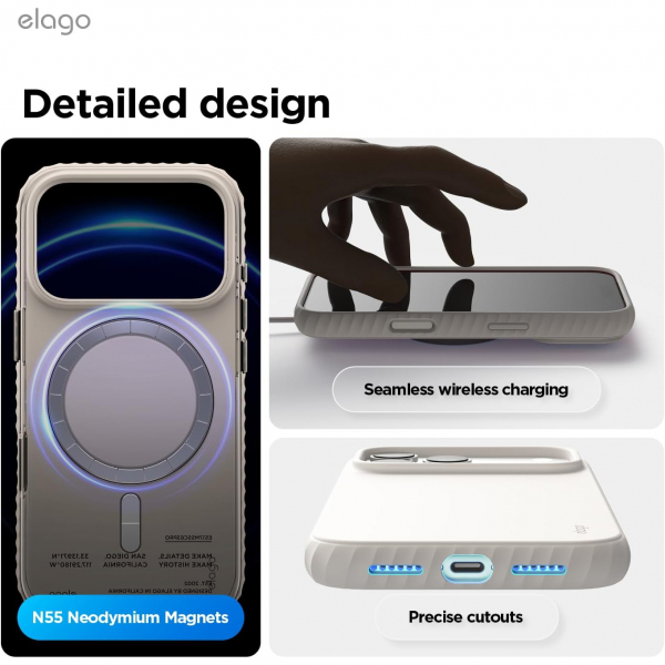 elago Apple iPhone 17 Pro Ridge Klf-Stone