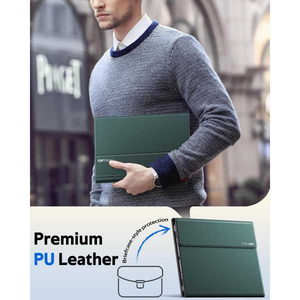 INFILAND Samsung Galaxy Tab S11 Ultra Standl Klf-Midnight Green
