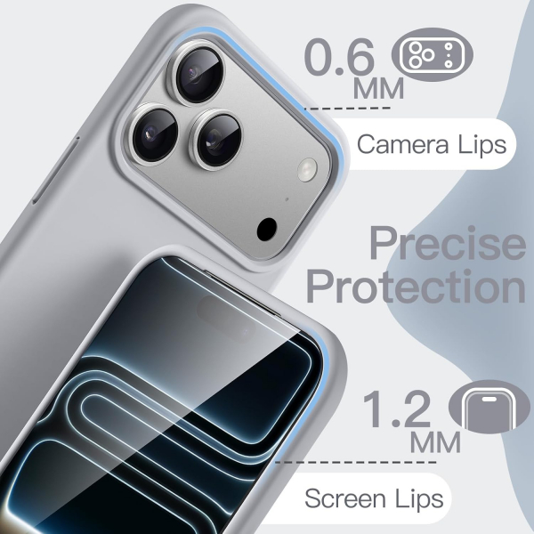 JETech Apple iPhone 17 Pro Max Silikon Klf -Grey