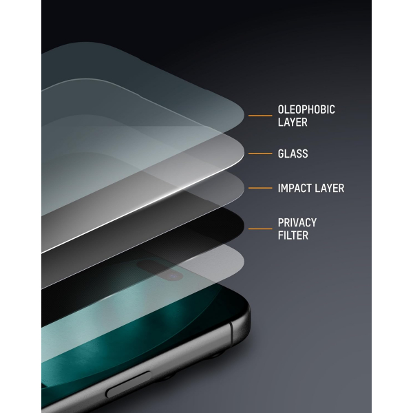 Mous iPhone 17 Pro Max Privacy Ekran Koruyucu 