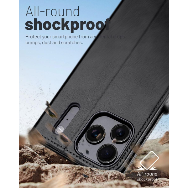 OCASE Apple iPhone 17 Pro Max C�zdan K�l�f-Black