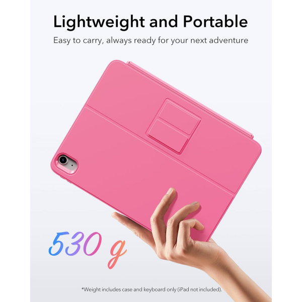 ESR iPad Air M3/M2 Flex Klavyeli Klf (10.9/11 in)-Pink