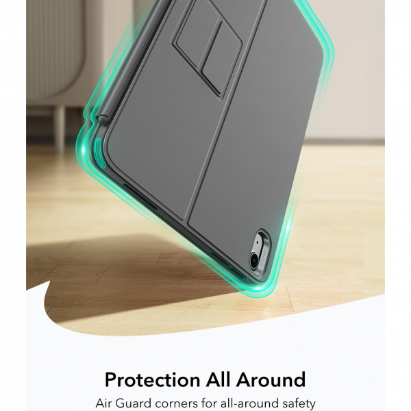 ESR iPad Air M3/M2 Flex Klavyeli Klf (10.9/11 in)-Dark Gray