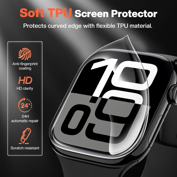 Tensea Apple Watch 46mm Ekran Koruyucu (6 Adet)