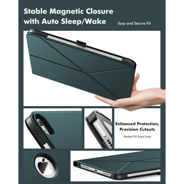 INFILAND Apple iPad Air Flex Klf (11 in)-Midnight Green