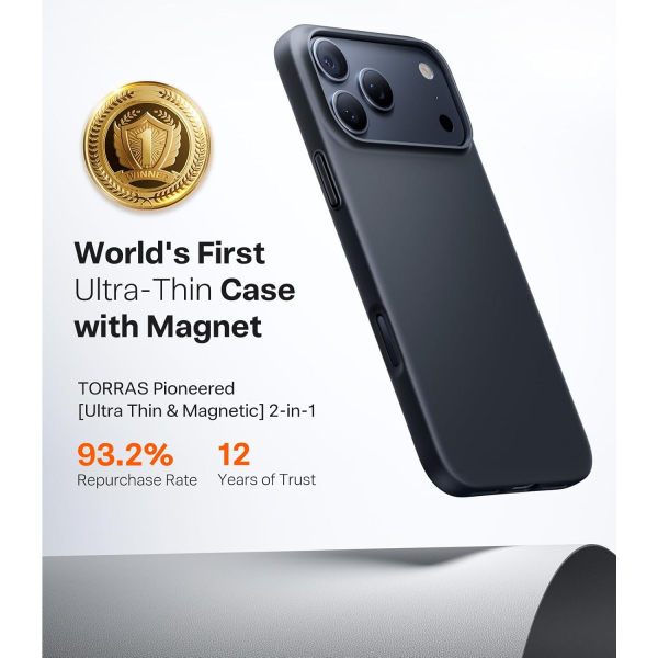 TORRAS Apple iPhone 17 Pro OriginFit Klf-Black