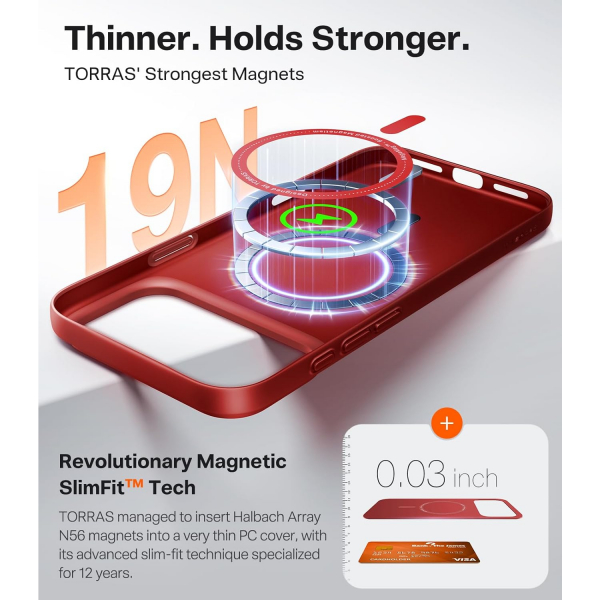 TORRAS Apple iPhone 17 Pro OriginFit Klf-Red