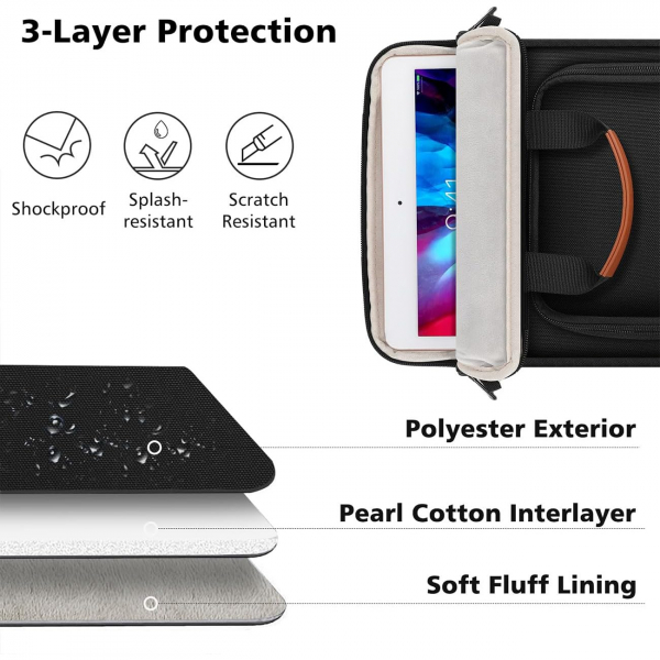 MoKo Tablet Omuz antas (12.9 in)-Black