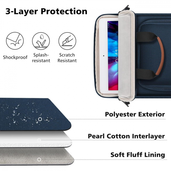 MoKo Tablet Omuz antas (12.9 in)-Indigo