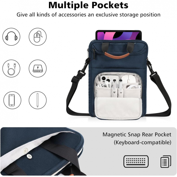 MoKo Tablet Omuz antas (12.9 in)-Indigo