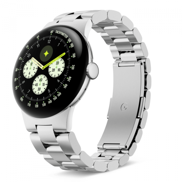 Google Pixel Watch 5 Metal Ba�lant�l� Kay�� (41mm)-Brushed Silver