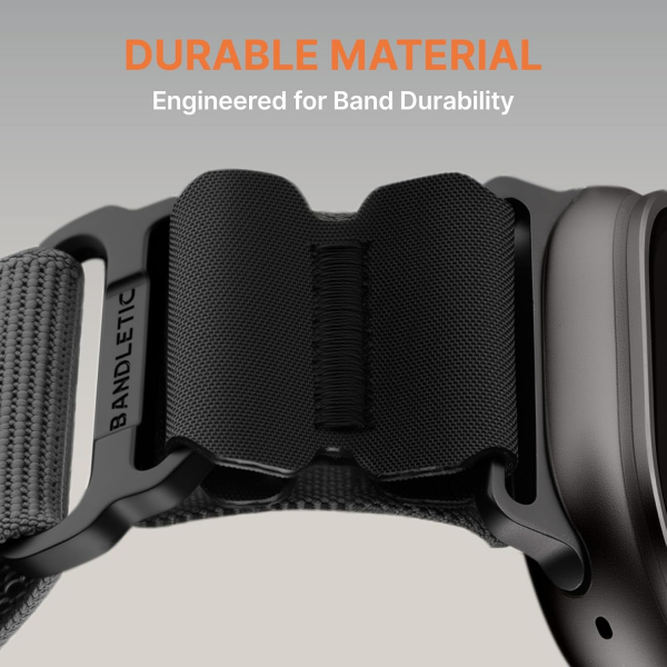 Bandletic Apple Watch Tactical Sportif Kay�� (Med�um)-Gray