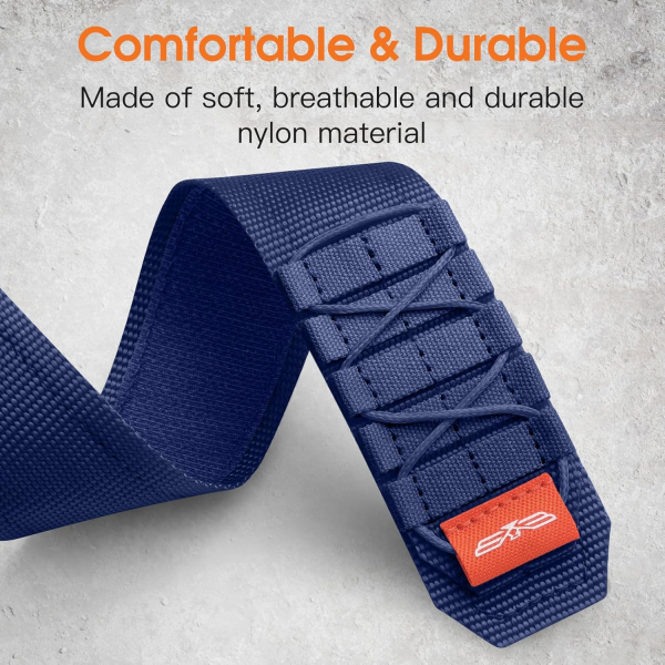Bandletic Apple Watch 11 Tactical Naylon Kay�� 42mm-Blue
