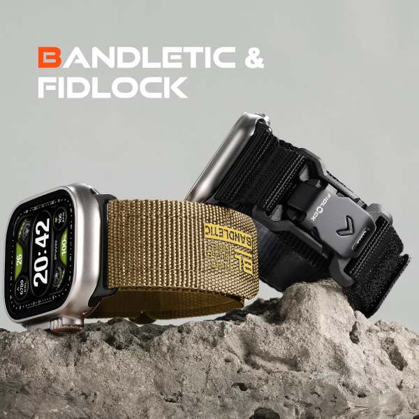 Bandletic Manyetik ��kart�labilir Naylon Kay�� 49mm (L)-Tan