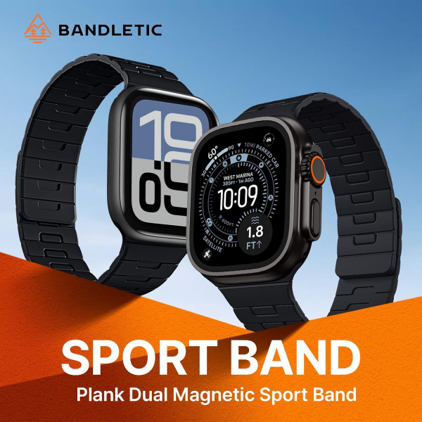 Bandletic �ift Tarafl� Manyetik Silikon Kay�� 42mm-Black