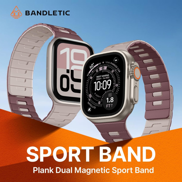 Bandletic �ift Tarafl� Manyetik Silikon Kay�� 42mm-Smoke Violet/Starlight