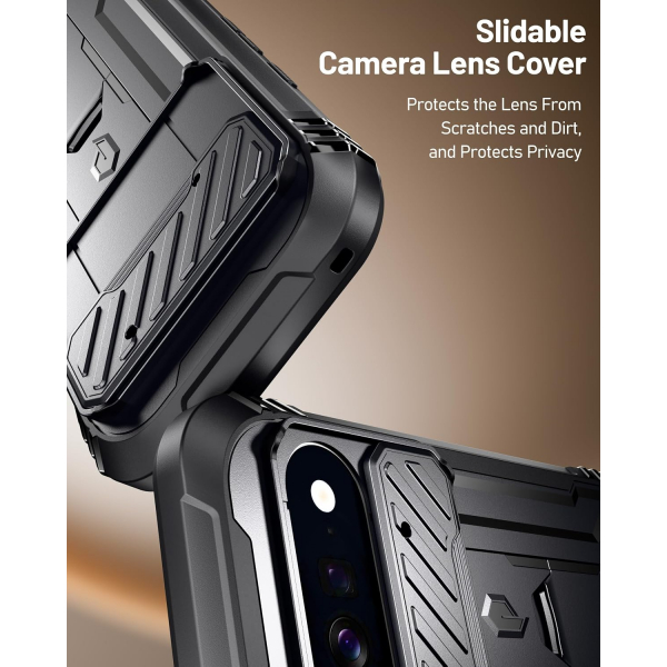 Poetic Google Pixel 11 Standl� Tam Koruma K�l�f -Black