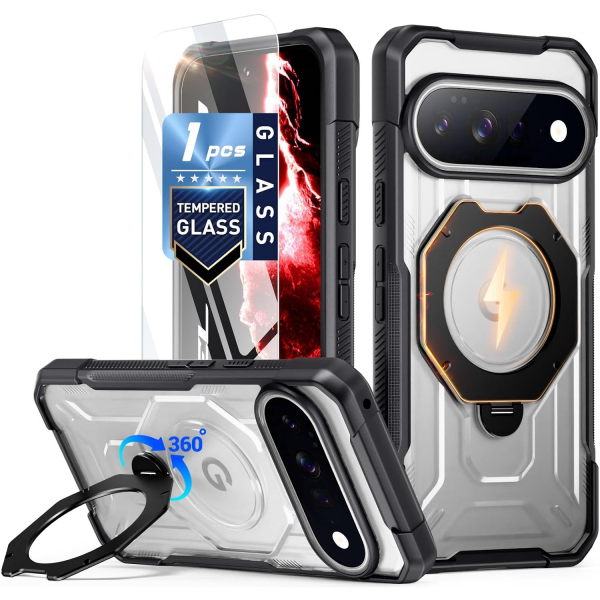 Poetic Google Pixel 11 D�ner Standl� K�l�f-Black/Clear