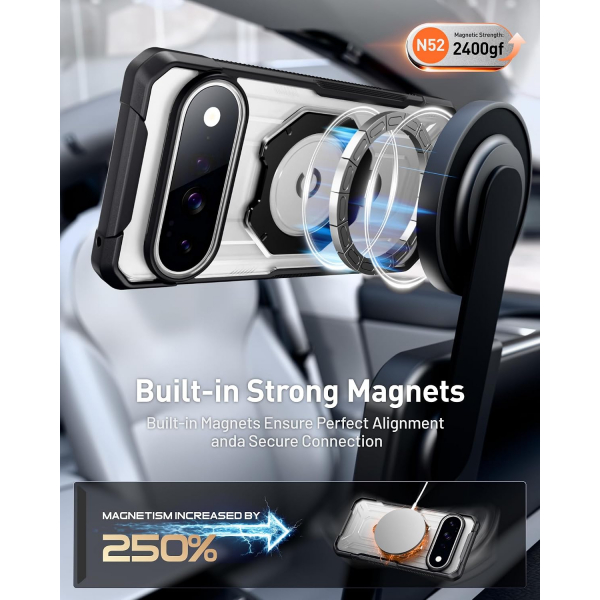 Poetic Google Pixel 11 D�ner Standl� K�l�f-Black/Clear