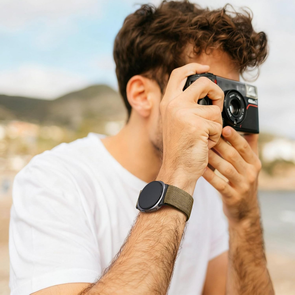 Bandletic Galaxy Watch 9/8 Naylon Sport Kay�� (Medium)-Tan