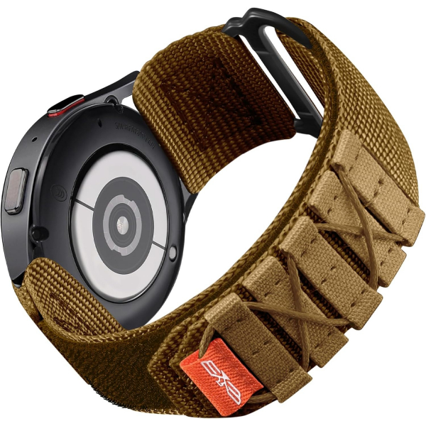 Bandleti Galaxy Watch Askeri Naylon Spor Kay�� 20mm (M)-Tan