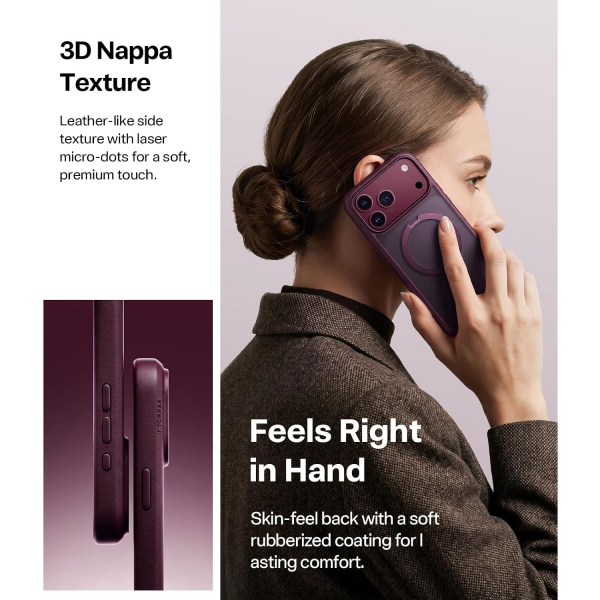 TORRAS Q3 Spin iPhone 18 Pro Standl� Manyetik K�l�f-Purple