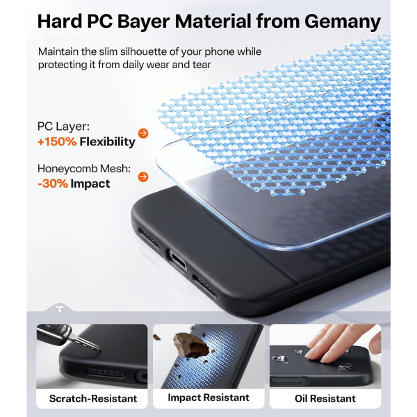TORRAS OriginFit iPhone 18 Pro Max Manyetik �nce K�l�f-Black